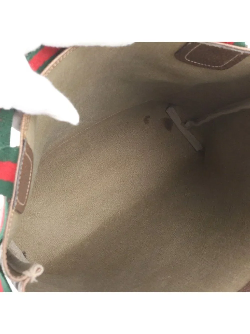 Gucci GG Supreme Sherry Line Leather Tote Shoulder